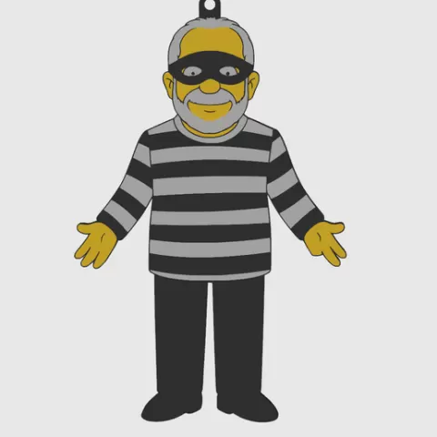 Keychain Lula Ladrão Luiz Inácio President Brazil Simpsons Parody Father of the Poor PT meme 13