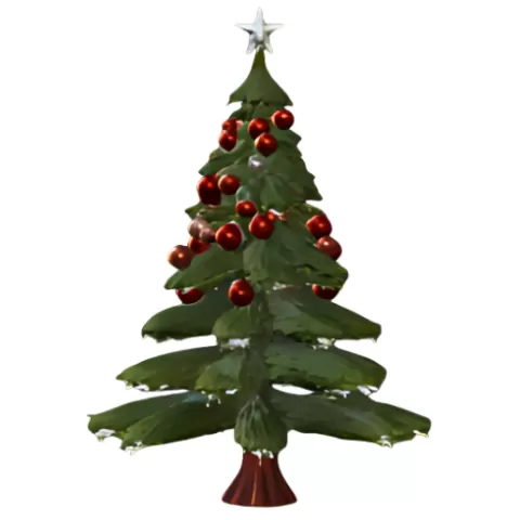 Decorated Holiday Christmas Tree