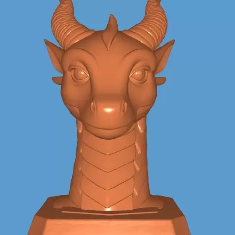 Lady dragon bust