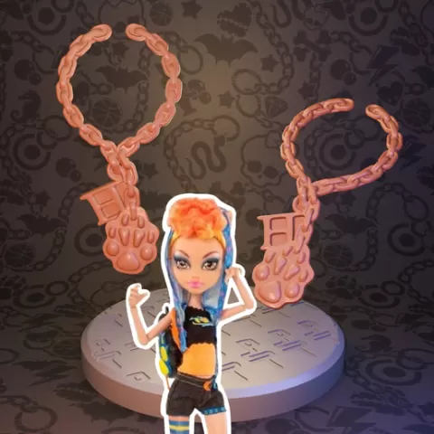 Monster High Basic Howleen Wolf doll necklace replacement