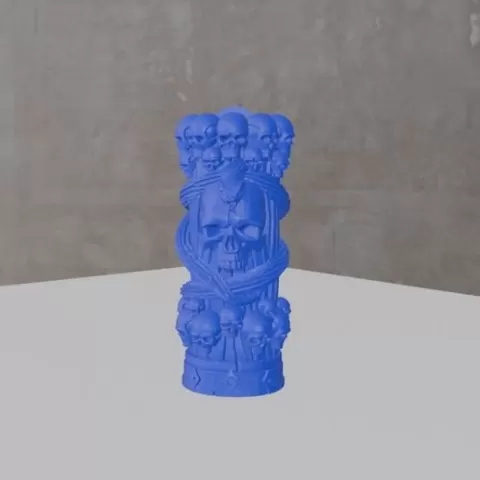 Cursed Skull Keychain