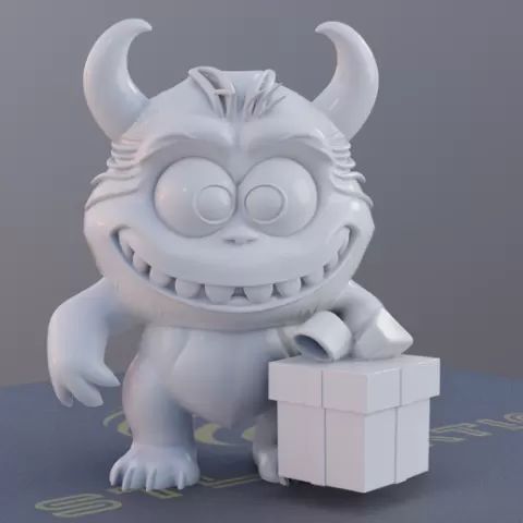 GiftGrin Monster with Gift Box