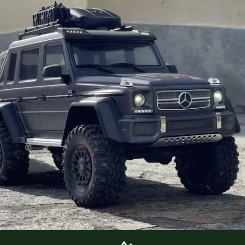 Improved Mk2 Version of - CUSTOM ROOF RACK + Thule FOR TRAXXAS TRX-6 MERCEDES G63 AMG 6X6