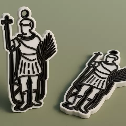 San Expedito Key Ring