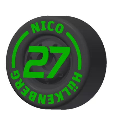Formula 1 tire no. 27