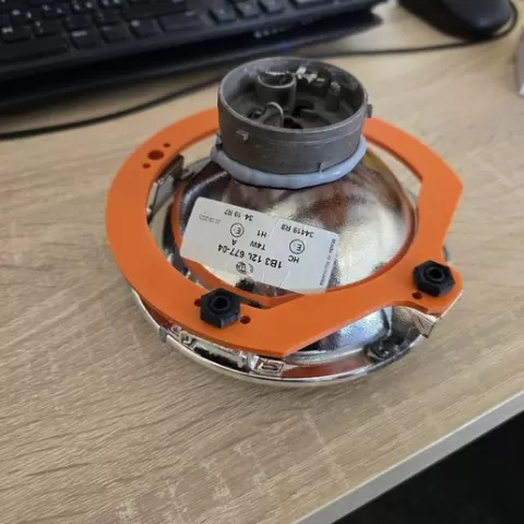 BMW E24 low beam headlight insert conversion jig