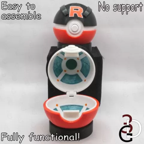 Functional Team Rocket Greatball Full Detailed