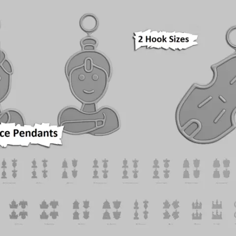 👑 Royal Elegance – STL Pendant Collection