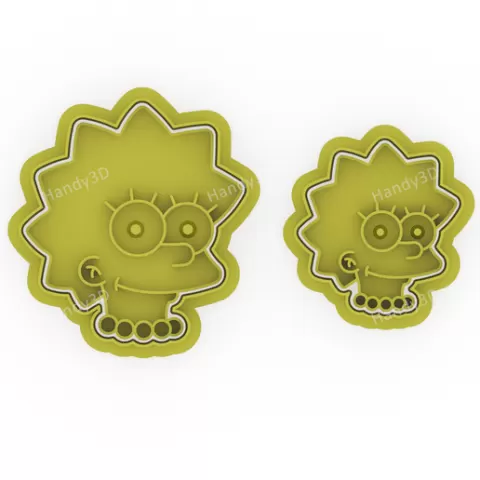 Lisa Face Cookie Cutter - 5cm & 7cm