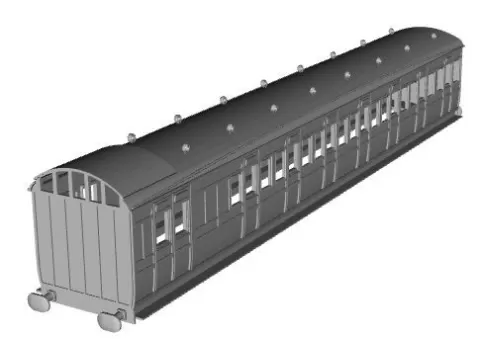SECR 2322/2 brake composite 1/76 scale