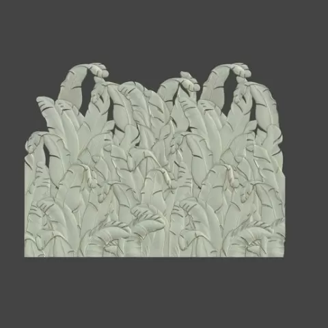 Banana Leaves Wall Decor 3D