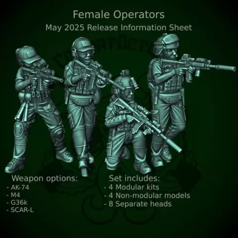 Patreon pack 45 - May 2025 - Female operators