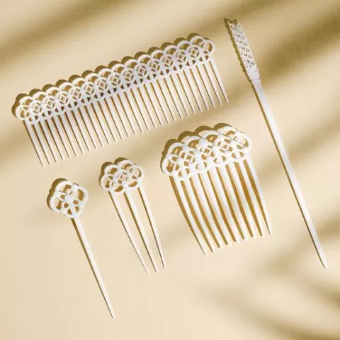 3d Stl Files for Hair Sticks, Hair Accessory Clear Resin Hair Clip, Hair Styling Clips Bundle, Digital 3d Stl Print Files