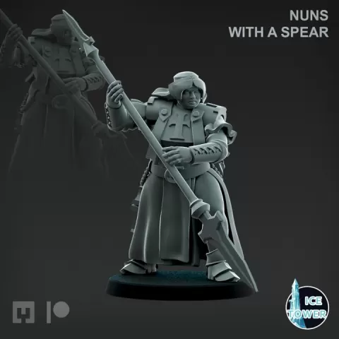 Nuns with a spear 2 by Ice Tower