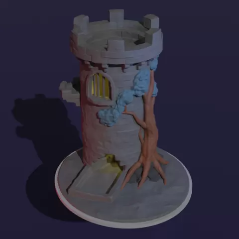 DICE TOWER WITH TREE DND