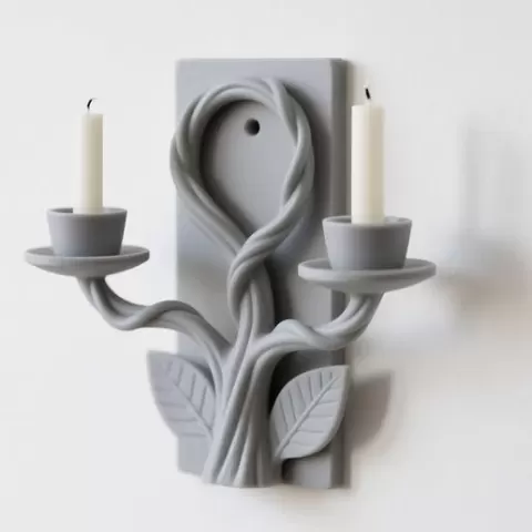 Intertwined Vine Wall Candle Holder