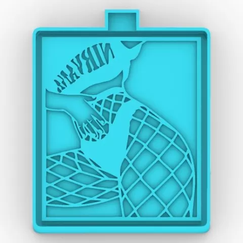 Bold woman dressed in a sexy tights outfit - freshie mold - STL for silicone mold