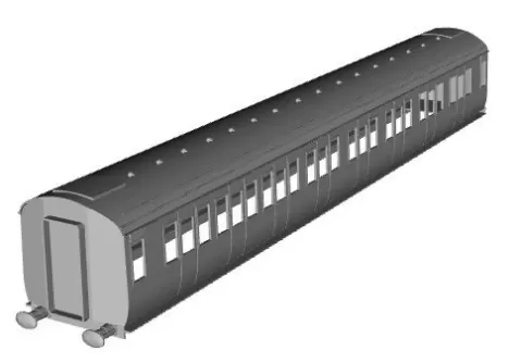 SR 4COR TCK Trailer Corridor Composite 1/87 scale