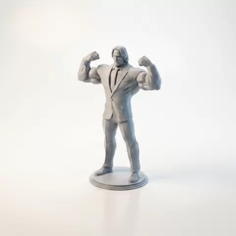 Buff John Wick Figurine Action Hero 3D Printable