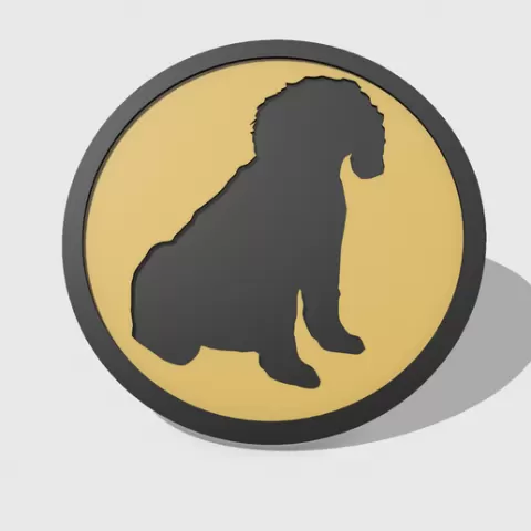 Pet Dog Coaster - Goldendoodle