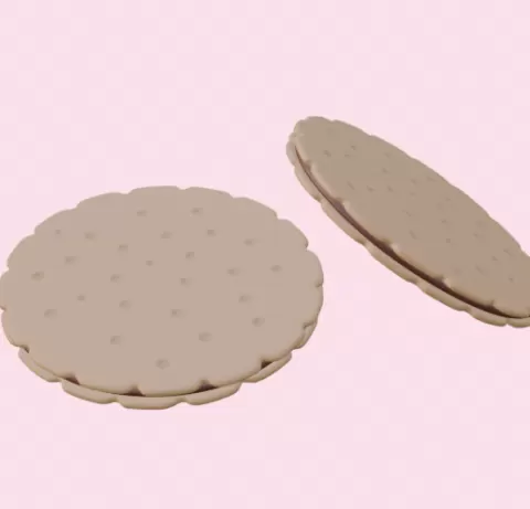 Chocolate chip cookie coasters