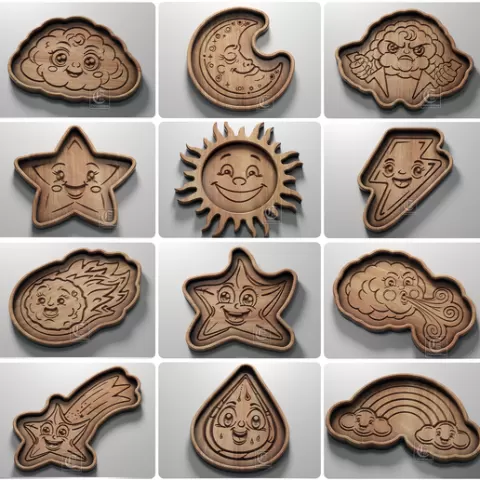 Trays Pack for Kids - Celestial Elements