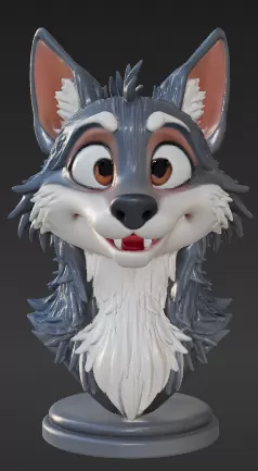 Wolf Bust -2