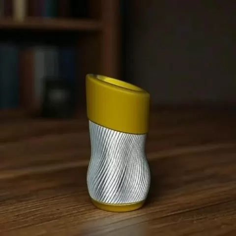 Golden Twist Vase