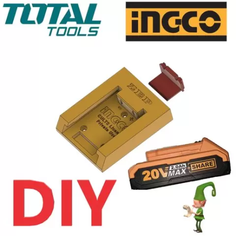 INGCO / TOTAL DIY Battery adapter