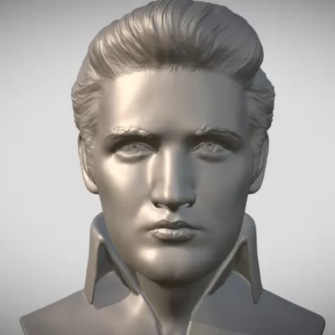 Elvis Presley bust for 3D printing