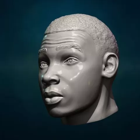 Black man's head