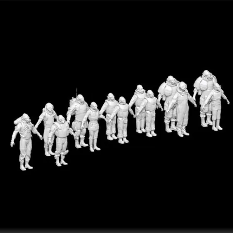 soldiers with mask - soldiers pack - soldiers collection - soldiers for unity3d and ue5