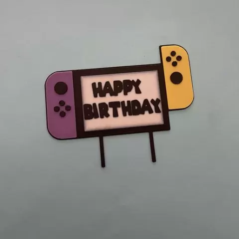 Switch Birthday Cake Topper