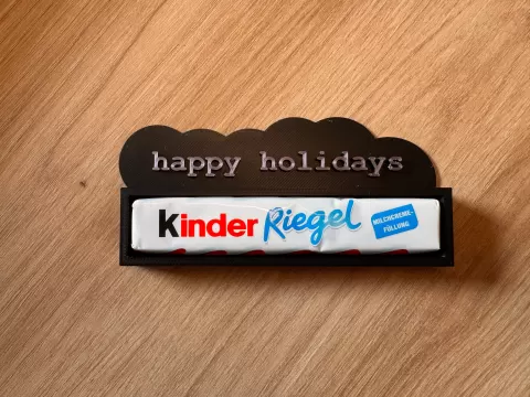Happy holdiays für Kinderriegel oder Duplo