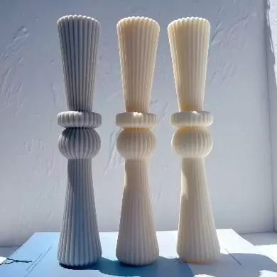 Ribbed Candle
