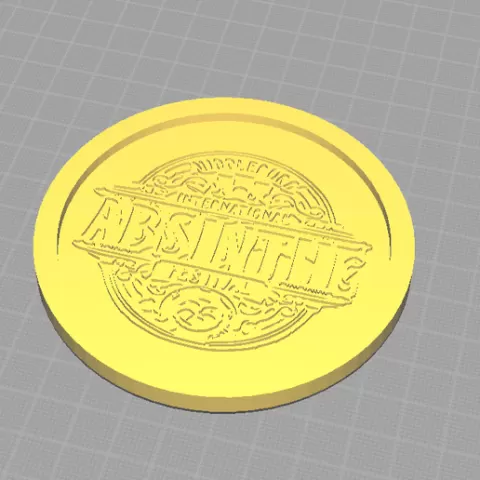 Absinthe coaster
