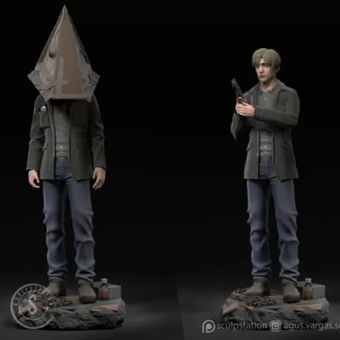 JAMES SH2 REMAKE PREMIUM STL VERSION SCULPSTATION 1-6 SCALE
