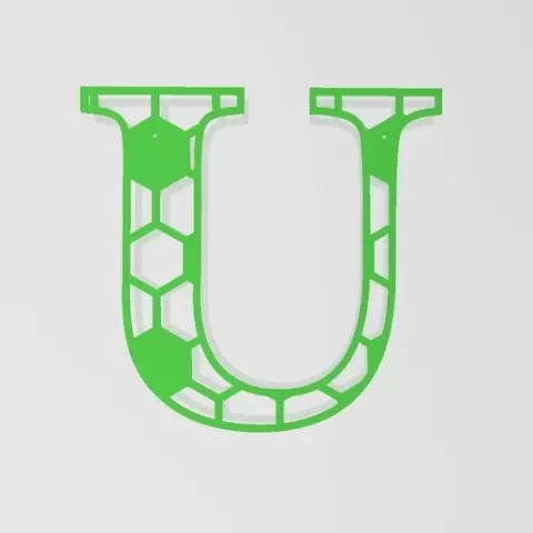 Soccer letter U