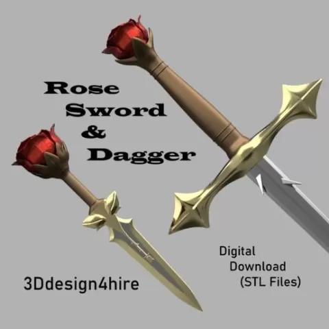 Rose Sword and Dagger