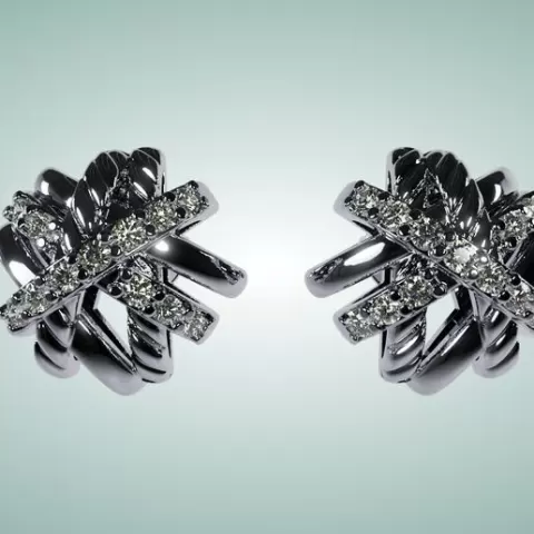 Crossover Stud Earrings