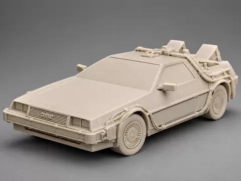 Delorean 3D Model
