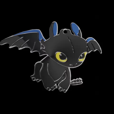 Toothless Keychain