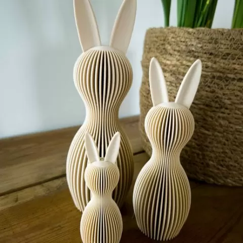 modern easter bunny decoration model