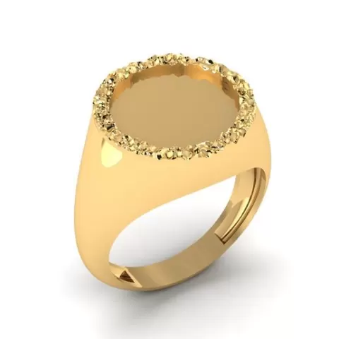 Ring suitable for laser engraving