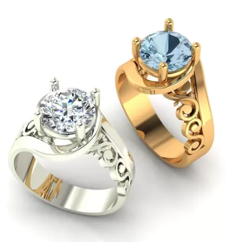 Single Gemstone Solitaire Ring