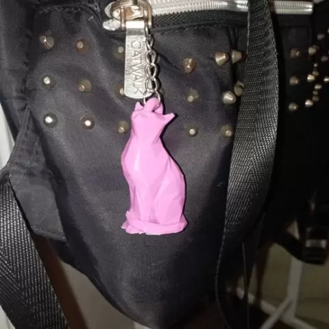 Low Poly Cat Keychain