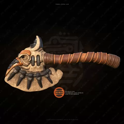 Tribal Crow Axe