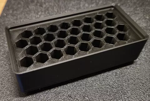 Gridfinity 1x2 bit holder (stackable)