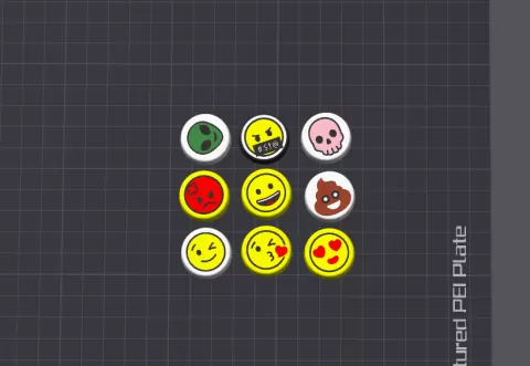 Emoji Fidget Clicker Set – Mechanical Keychain #1