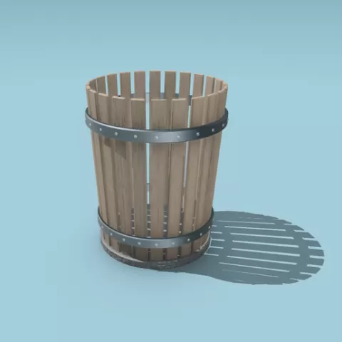Garbage Bin Wood